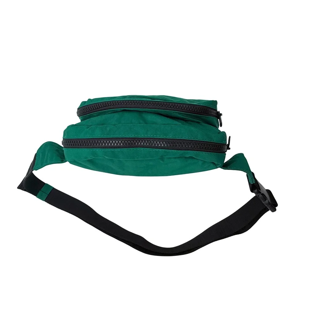 Baggu Peanuts Fanny Pack Cypress Green Snoopy Charlie Brown Belt Bag Nylon - Picture 4 of 11